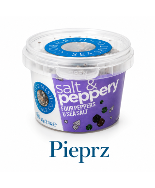 Cornish Sea Salt Peppery 60 g – sól morska w płatkach z pieprzem