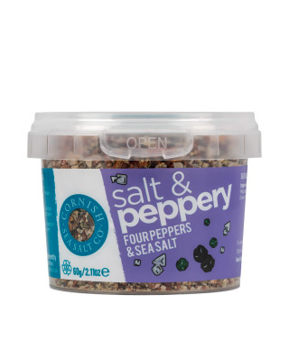 Cornish Sea Salt Peppery 60 g – sól morska w płatkach z pieprzem