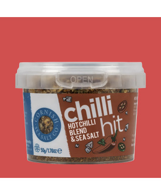 Sól morska w płatkach z chilli 50g | Cornish Sea Salt