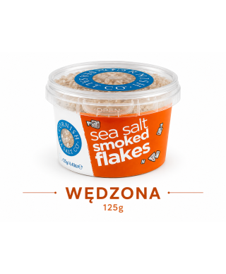 Wędzona Sól Morska Cornish w Płatkach 125 g | Naturalnie Wędzona