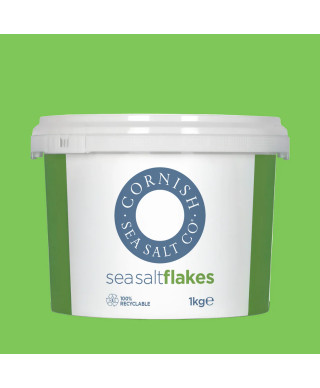 Płatki Soli Morskiej Cornish Sea Salt 1 kg | Wiaderko/Premium