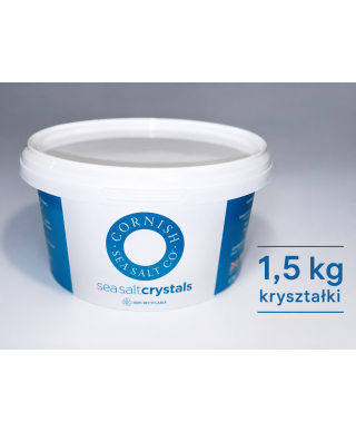 Sól Morska Gruboziarnista 1,5 kg | Do Steków i Grilla | Cornish
