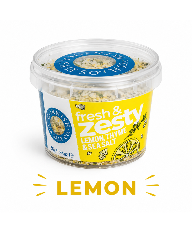 Cornish Sea Salt Lemon & Thyme 55g | Sól Cytrynowo-Tymiankowa