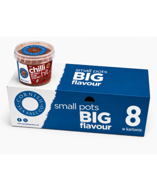 Sól morska w płatkach z chilli 50g | Cornish Sea Salt